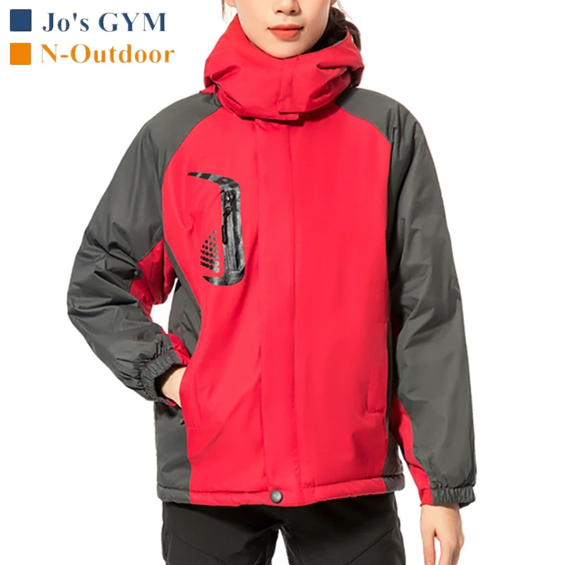 Su Geçirmez Yürüyüş Ceketi Kadın Erkek Açık Spor Kamp Trekking Mont  Rüzgarlık Tırmanma Polar Sonbahar Kış Sıcak Ceketler sipariş ~ Kamp ve Doğa  Yürüyüşü /